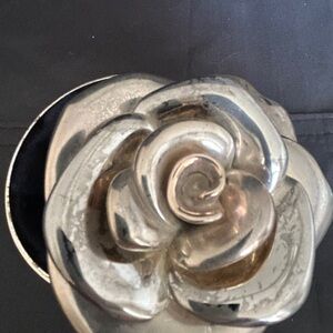 Silver Rose Trinket Box